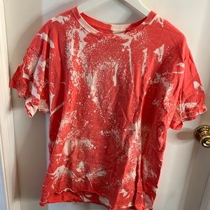 Pink bleach T-shirt